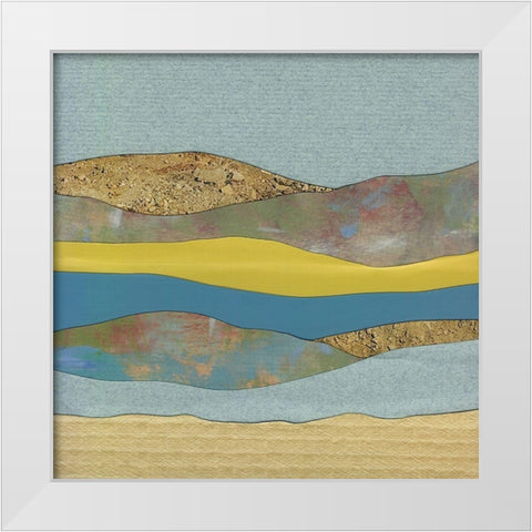 Mountain Series #24 White Modern Wood Framed Art Print by Rau, Lorelle