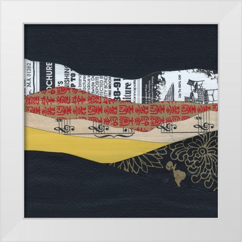 Mountain Series #70 White Modern Wood Framed Art Print by Rau, Lorelle