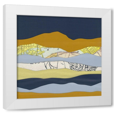 Mountain Series #99 White Modern Wood Framed Art Print by Rau, Lorelle