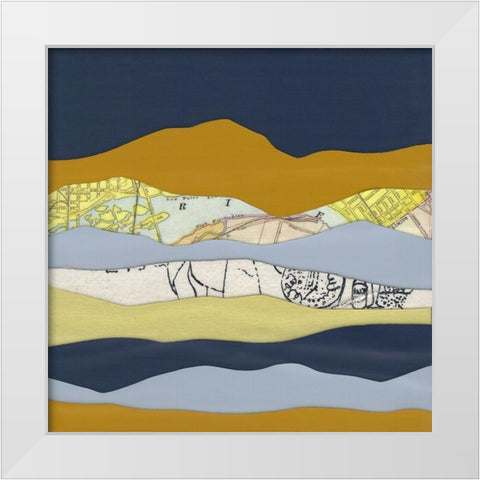 Mountain Series #99 White Modern Wood Framed Art Print by Rau, Lorelle