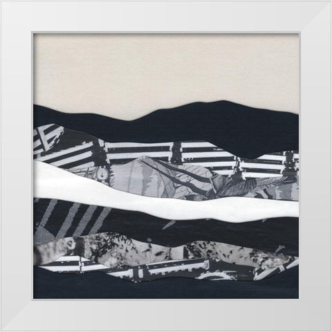 Mountain Series #104 White Modern Wood Framed Art Print by Rau, Lorelle