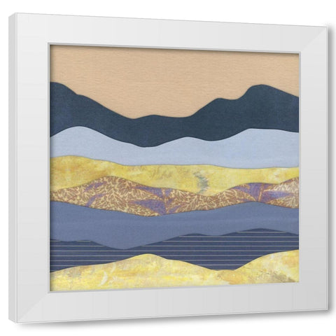 Mountain Series #107 White Modern Wood Framed Art Print by Rau, Lorelle