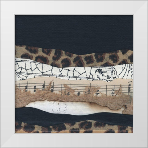 Mountain Series #127 White Modern Wood Framed Art Print by Rau, Lorelle