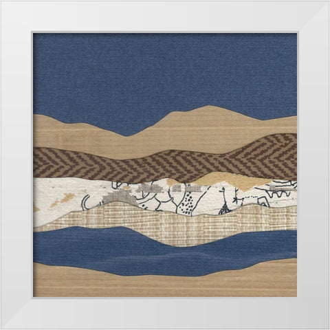 Mountain Series #129 White Modern Wood Framed Art Print by Rau, Lorelle