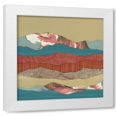 Mountain Series #134 White Modern Wood Framed Art Print by Rau, Lorelle