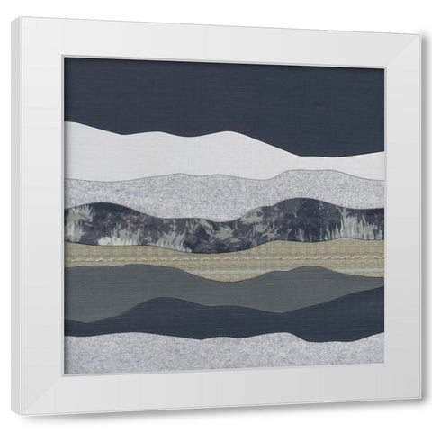Mountain Series #138 White Modern Wood Framed Art Print by Rau, Lorelle