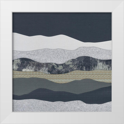 Mountain Series #138 White Modern Wood Framed Art Print by Rau, Lorelle
