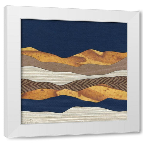 Mountain Series #145 White Modern Wood Framed Art Print by Rau, Lorelle