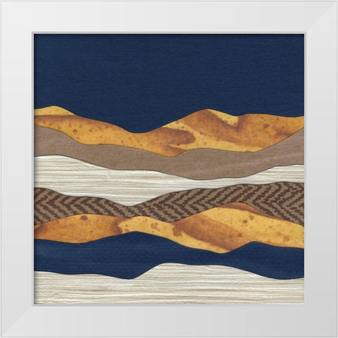 Mountain Series #145 White Modern Wood Framed Art Print by Rau, Lorelle