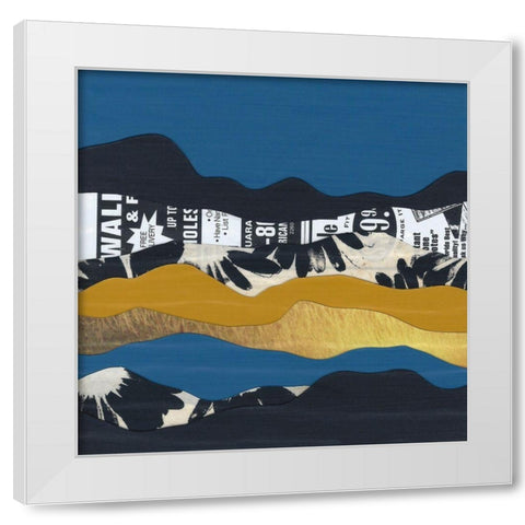 Mountain Series #146 White Modern Wood Framed Art Print by Rau, Lorelle