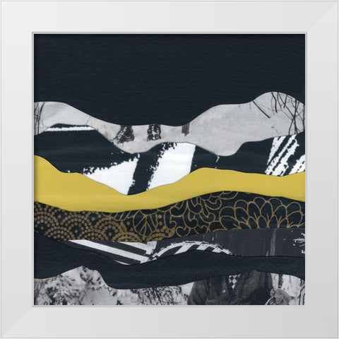 Mountain Series #149 White Modern Wood Framed Art Print by Rau, Lorelle