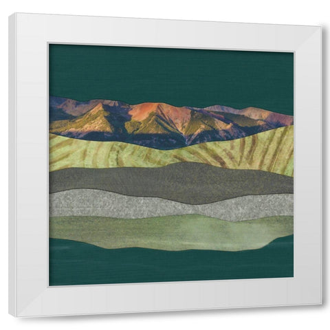 Mountain Series #153 White Modern Wood Framed Art Print by Rau, Lorelle