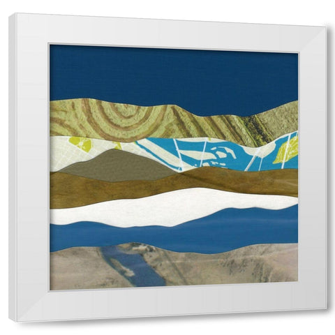 Mountain Series #163 White Modern Wood Framed Art Print by Rau, Lorelle