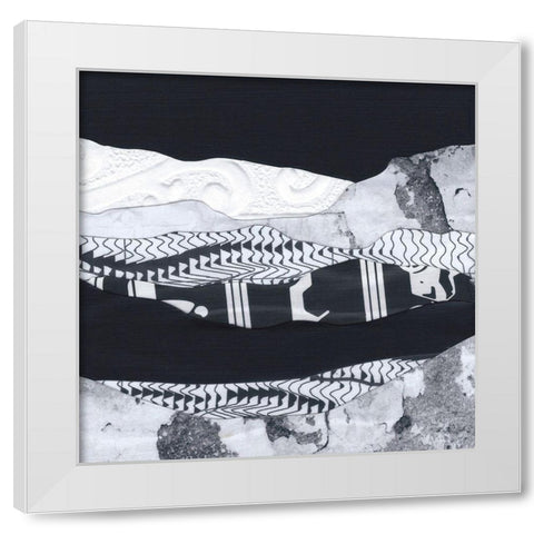 Mountain Series #180 White Modern Wood Framed Art Print by Rau, Lorelle
