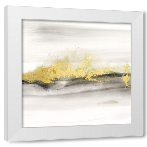 Gold on the Horizon IV White Modern Wood Framed Art Print by Harper, Ethan
