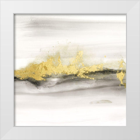 Gold on the Horizon IV White Modern Wood Framed Art Print by Harper, Ethan