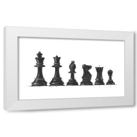 Starting Line Up I White Modern Wood Framed Art Print by Harper, Ethan