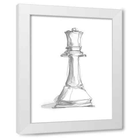 Chess Piece Study III White Modern Wood Framed Art Print by Harper, Ethan