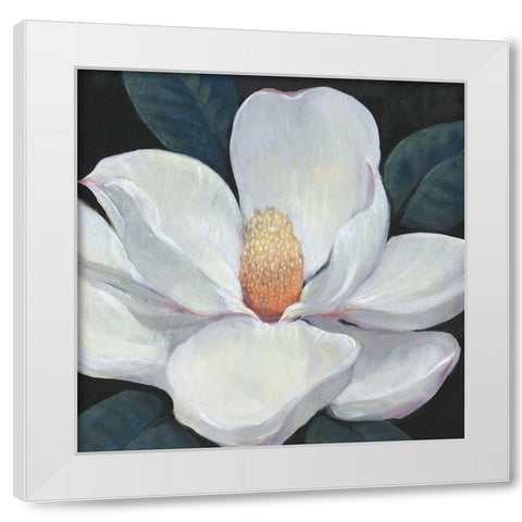 Blooming Magnolia I White Modern Wood Framed Art Print by OToole, Tim