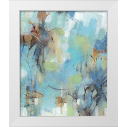 Mingle I White Modern Wood Framed Art Print by OToole, Tim