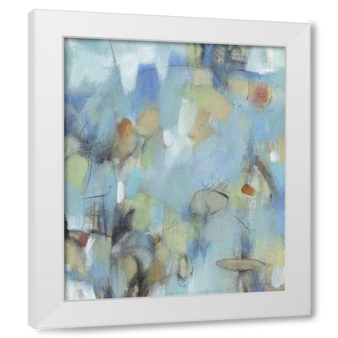 Mingle II White Modern Wood Framed Art Print by OToole, Tim