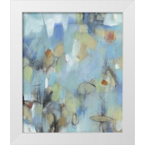 Mingle II White Modern Wood Framed Art Print by OToole, Tim