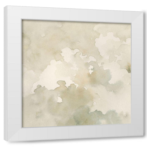 Warm Clouds Abstract I White Modern Wood Framed Art Print by Caroline, Emma