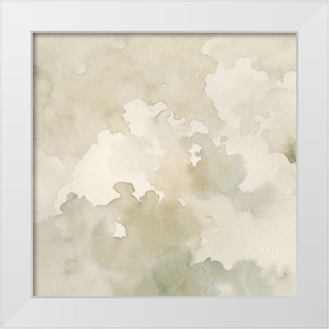 Warm Clouds Abstract I White Modern Wood Framed Art Print by Caroline, Emma