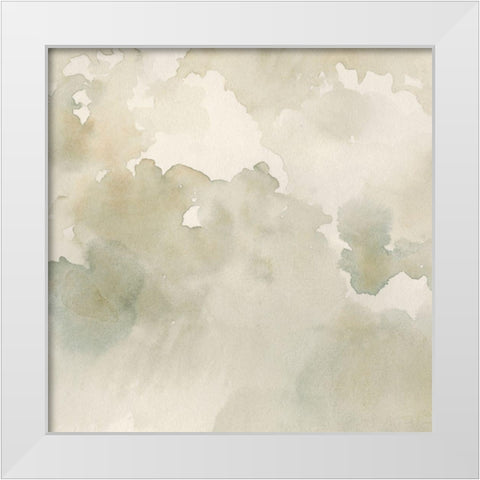 Warm Clouds Abstract II White Modern Wood Framed Art Print by Caroline, Emma