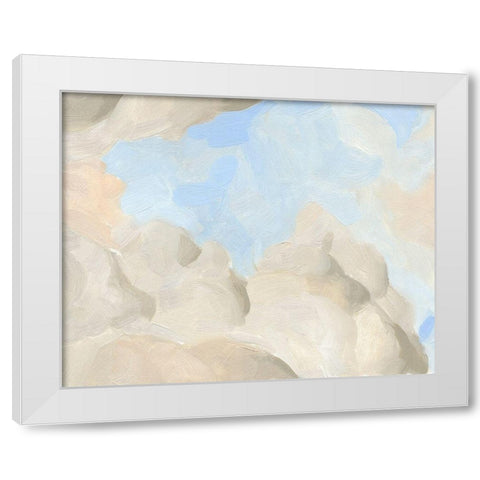 Cloud Coast I White Modern Wood Framed Art Print by Green, Jacob