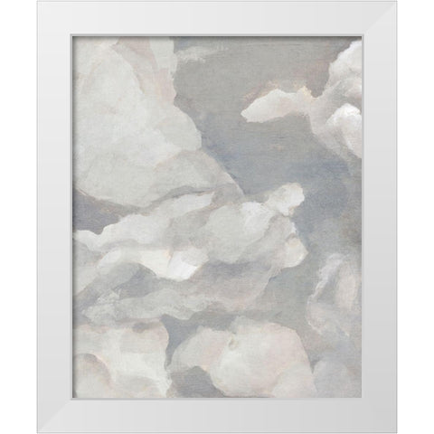 Scattered Sky I White Modern Wood Framed Art Print by Warren, Annie