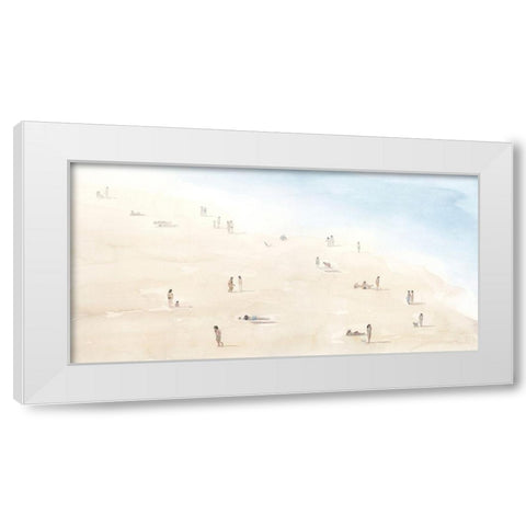 Beach Goers III White Modern Wood Framed Art Print by Popp, Grace