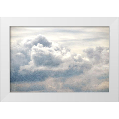From Above II White Modern Wood Framed Art Print by Chandler, Sharon