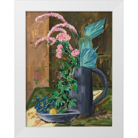 Still Life Bouquet II White Modern Wood Framed Art Print by Wang, Melissa