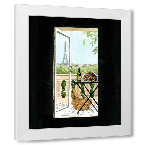 Terrace in Paris I White Modern Wood Framed Art Print by Popp, Grace