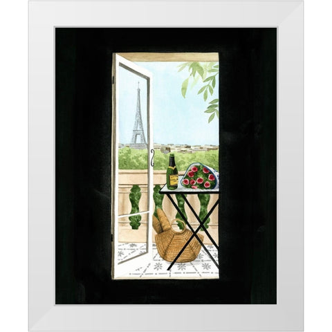 Terrace in Paris I White Modern Wood Framed Art Print by Popp, Grace