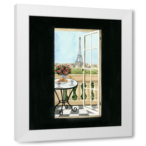 Terrace in Paris II White Modern Wood Framed Art Print by Popp, Grace