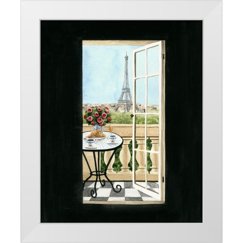 Terrace in Paris II White Modern Wood Framed Art Print by Popp, Grace