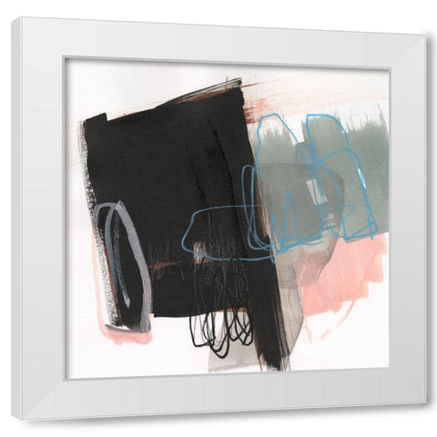 Linear Instinct VIII White Modern Wood Framed Art Print by Goldberger, Jennifer