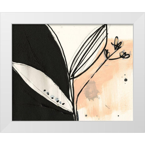 Floral Synergy I White Modern Wood Framed Art Print by Goldberger, Jennifer