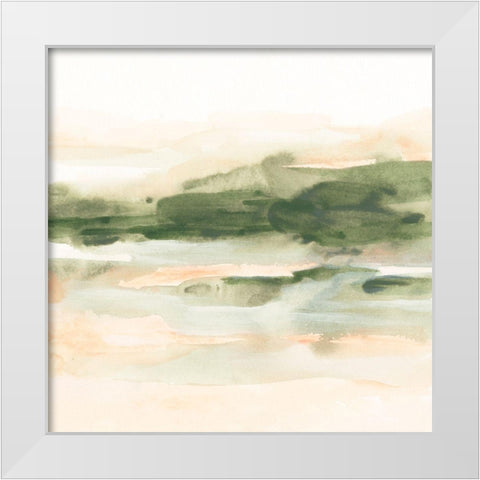 Marsh at Dusk I White Modern Wood Framed Art Print by Vess, June Erica