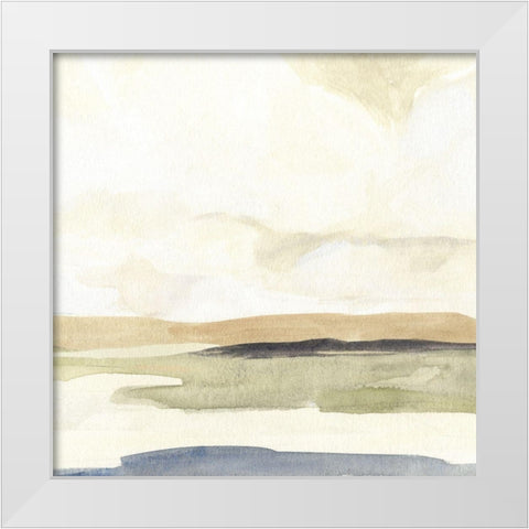 Slate Horizon II White Modern Wood Framed Art Print by Warren, Annie