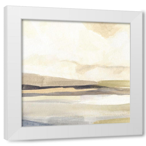 Slate Horizon III White Modern Wood Framed Art Print by Warren, Annie