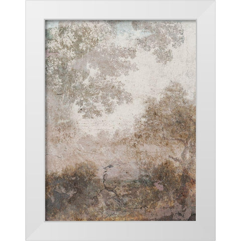 Fresco Collage II White Modern Wood Framed Art Print by Barnes, Victoria