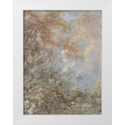 Forest Fresco I White Modern Wood Framed Art Print by Barnes, Victoria