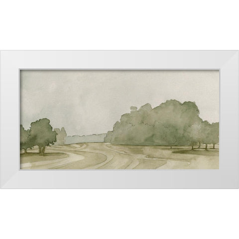 On Course II White Modern Wood Framed Art Print by Caroline, Emma