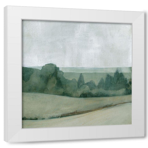 Soft Evening Landscape I White Modern Wood Framed Art Print by Caroline, Emma