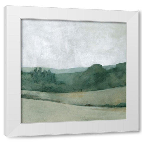 Soft Evening Landscape II White Modern Wood Framed Art Print by Caroline, Emma