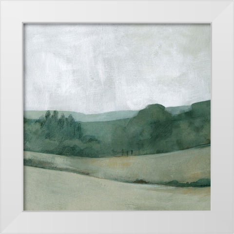 Soft Evening Landscape II White Modern Wood Framed Art Print by Caroline, Emma