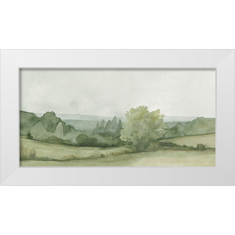 Vintage Landscape Sketch II White Modern Wood Framed Art Print by Caroline, Emma